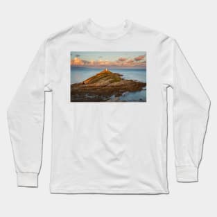 Mumbles Liighthouse, Swansea Long Sleeve T-Shirt